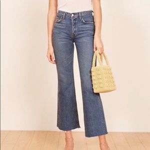 Reformation - Mid Crop Flare Petite - Size 25
